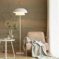 Lucande Kellina floor lamp, 151 cm, white, metal, E27