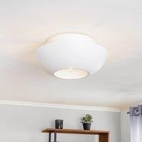 Lucande Kellina ceiling light, 48 cm, white, metal