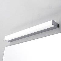Lindby LED wall lamp Philippa, angular, 59 cm, chrome, IP44