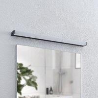 Lindby LED bathroom wall light Ulisan, 89 cm, black, angular