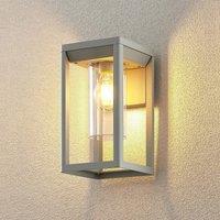 Lindby Estami outdoor wall light, silver grey