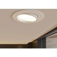 Prios LED recessed light Shimar, white, 9 W, 3000K, dimmable