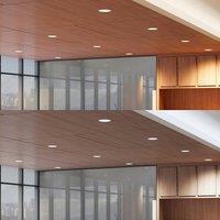 Prios LED recessed spotlight Rida, white. 23 cm, 30W, CCT, IP44