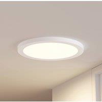 Prios LED ceiling lamp Aureka, motion detector, 33 cm, white