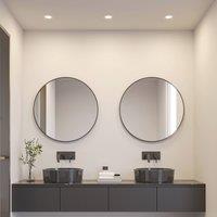 Prios LED recessed light Cadance, white, 12 cm, CCT, IP44