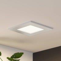 Prios LED recessed light Helina, silver, 11.5 cm, dimmable