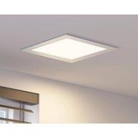 Prios LED recessed light Helina, silver, 22 cm, 24 W, dimmable