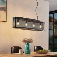 Lindby Mizgin pendant light with grille 4-bulb