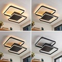 Lucande Kadira LED ceiling lamp 70 cm, black