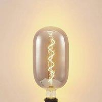 Lucande LED bulb E27 T140 4W 2,800K dimmable smoke