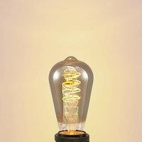 Lucande LED bulb E27 ST64 4W 1,800K dim titanium