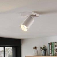 Arcchio Brinja spotlight, white, angular, 6 cm, 1-bulb, GU10