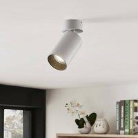 Arcchio Brinja spotlight, white, round, 13 cm high, 6 cm