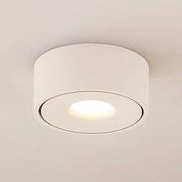 Arcchio LED ceiling lamp Rotari, white, metal, 12cm
