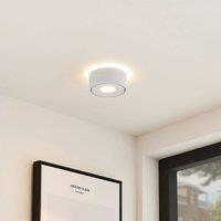 Arcchio LED ceiling lamp Rotari, white, up and down, aluminium