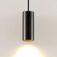 Arcchio Ejona pendant light, height 15 cm, black, metal
