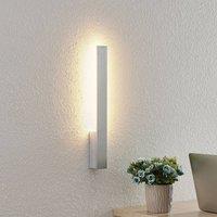 Arcchio LED wall light Ivano, height 43 cm, brushed aluminium