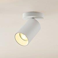 Arcchio Brinja spotlight, white, round, 12 cm high, 6 cm