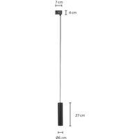 Arcchio Ejona track pendant black GU10 6/27cm