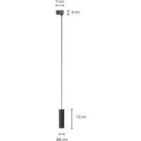 Arcchio Ejona track pendant black E27 4/15cm
