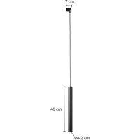 Arcchio Ejona track pendant black E27 4/40cm