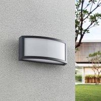 Lindby Jakari LED outdoor wall light, angular, white