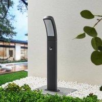 Lindby LED pedestal light, Moshe, 60 cm, anthracite, sensor