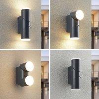 Lindby Aspyn LED outdoor wall light, 2-bulb