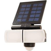 Prios LED wall spotlight Wrenley, black, sensor