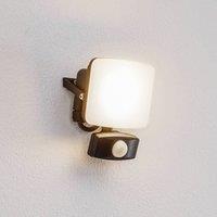 Prios Paityn LED outdoor wall light, sensor, 10 W