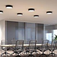 Arcchio LED ceiling lamp Noabelle, 40 cm, black, metal