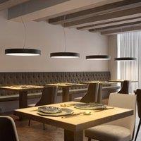 Arcchio Noabelle LED hanging lamp, black, 80 cm