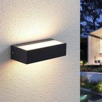 Lindby LED outdoor wall lamp Nienke, 17 cm, seawater resistant, IP65