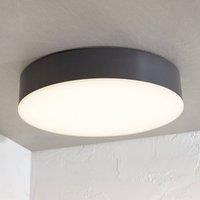 Lindby Lahja LED outdoor ceiling lamp, anthracite, sensor, IP65