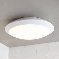 Lindby Naira LED outdoor ceiling lamp, white, 30 cm, IP65