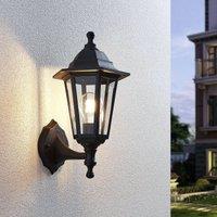Lindby outdoor wall lamp Nane, lantern, seawater resistant, E27