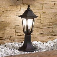 Lindby Nane pillar light in a lantern shape, black