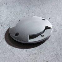 Lindby LED deck light Nandita, 10 cm, silver, IP65