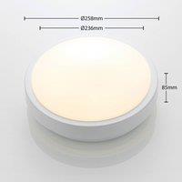 Lindby Camille LED ceiling lamp 26 cm white