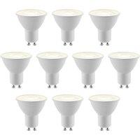 ELC reflector LED bulb GU10 5W 10-pack 4,000K 36