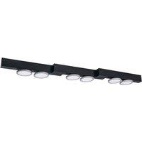 Lucande Kellino ceiling light, 6-bulb, black