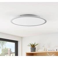 Lindby LED ceiling lamp Narima, 4,000 K, 50 cm, silver
