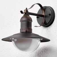 Lindby LED outdoor wall light Clea, width 24 cm, metal