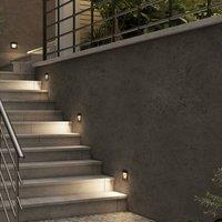 Arcchio Zamo recessed wall light, black, G9, IP65