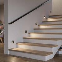 Arcchio Neru LED downlight, sensor, angular, black