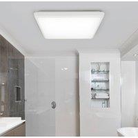 Arcchio LED ceiling light Augustin, 30 x 30 cm, white, IP54