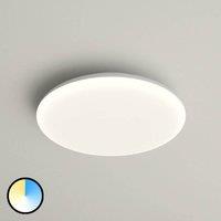 Arcchio Azra LED ceiling lamp, white, round, IP54, 25 cm