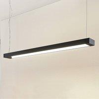 Arcchio Cuna LED pendant lamp black angular 122cm