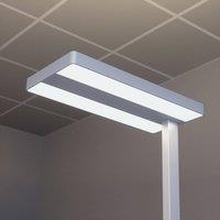 Arcchio LED floor lamp Logan Neo, silver, 8,000 lm, dimmable