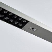 Arcchio LED office floor lamp Jolinda, silver, 4,000 K, sensor